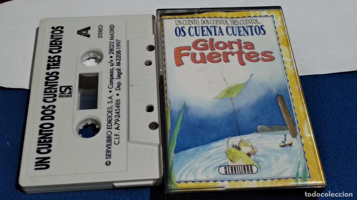 Casetes antiguos: OS CUENTA CUENTOS GLORIA FUERTES / Un cuento, dos cuentos, tres cuentos - 1997 CASETE CINTA CASSETTE