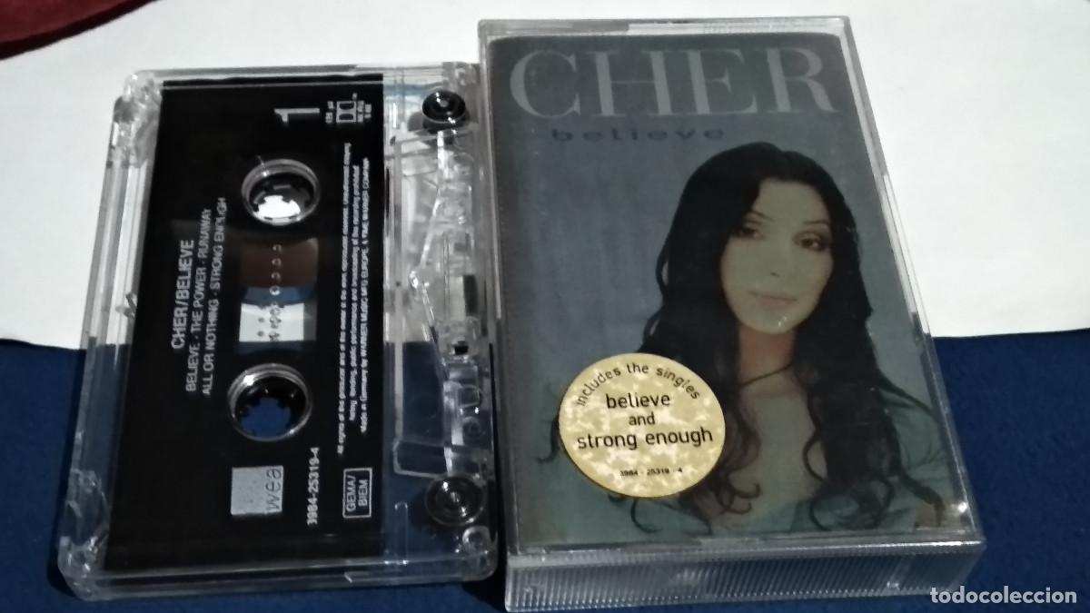 Casetes antiguos: CHER - BELIEVE) 1998 WARNER WEA UK - DISCOTECA - CASETE CINTA CASSETTE CON LIBRETO Y CAJA ORIGINAL