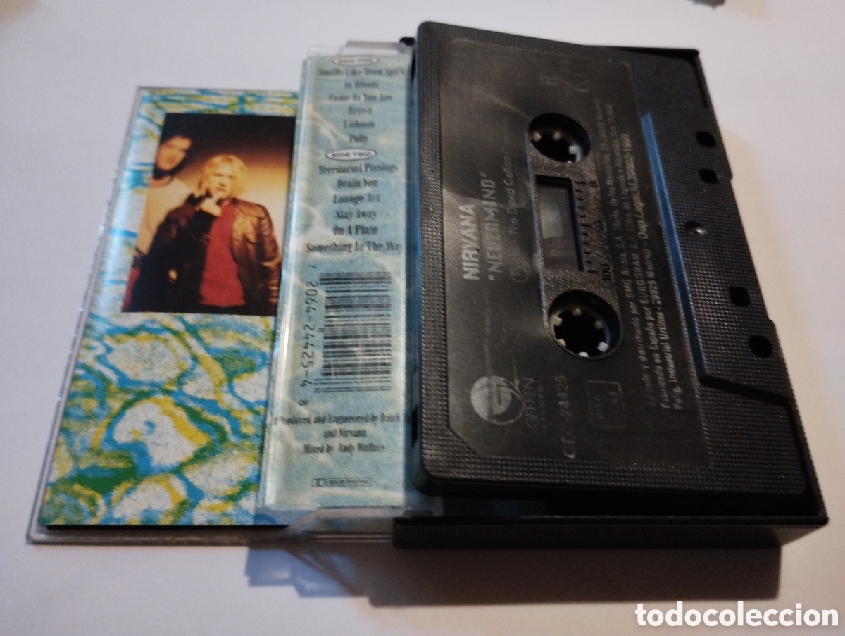 Casetes antiguos: Cinta de casete Nirvana Nevermind a&ntilde;o 1991 - Foto 3