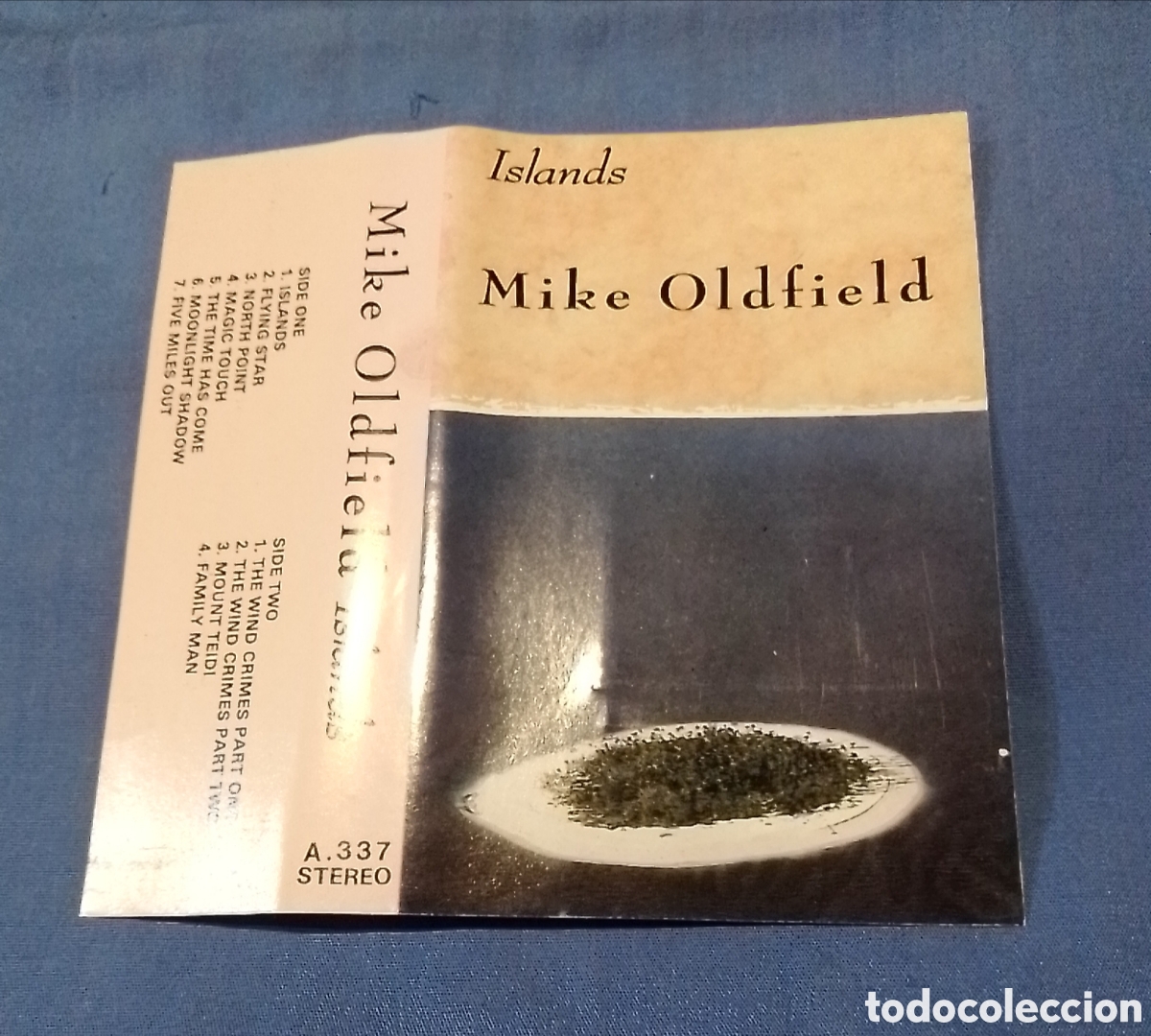 Casetes antiguos: Car&aacute;tula cassette Islands Mike Oldfield