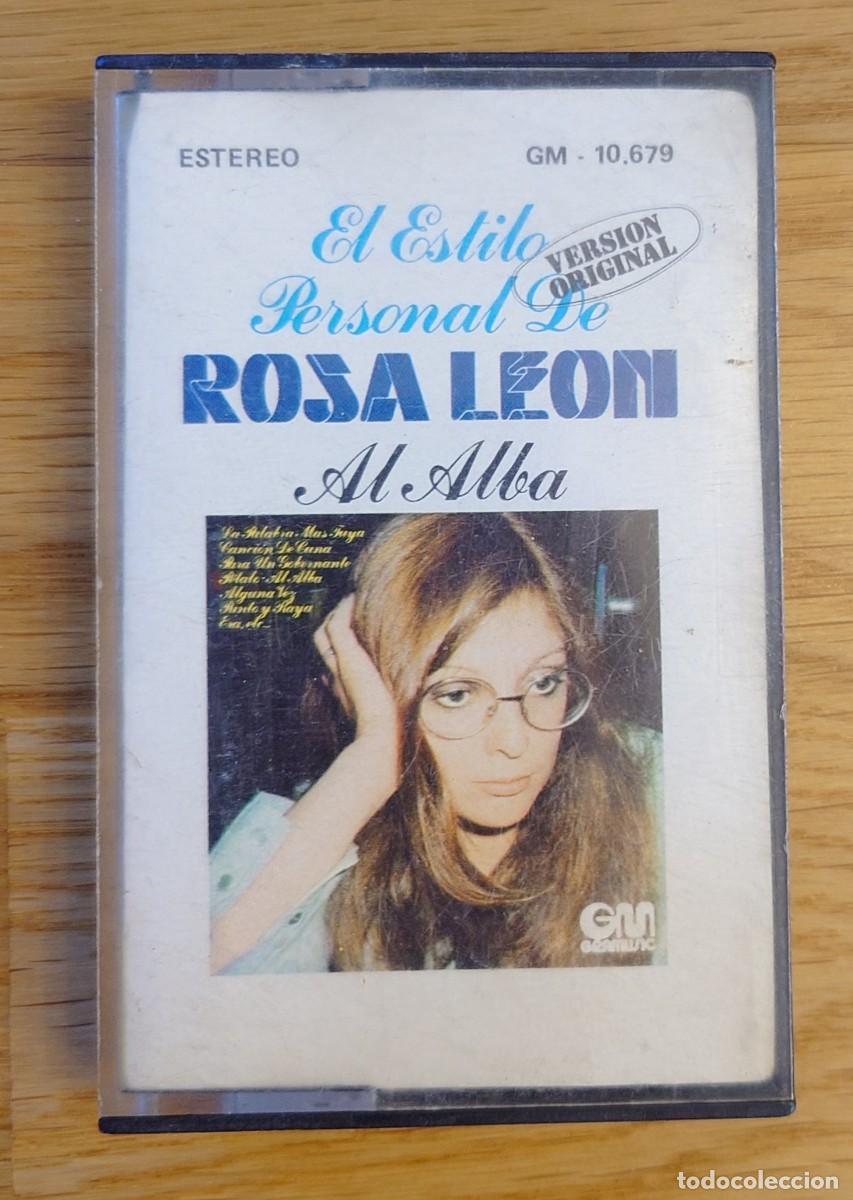 Casetes antiguos: Casete Rosa Le&oacute;n - El Estilo Personal / Al Alba
