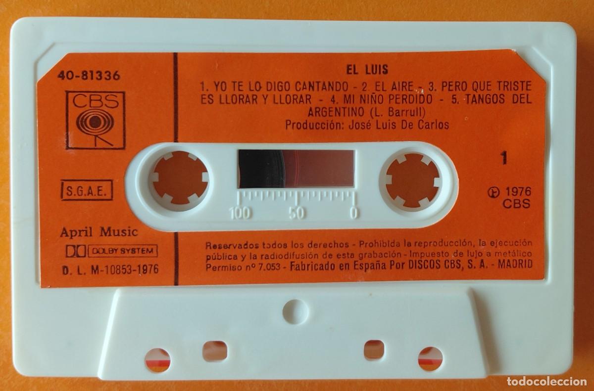 Casetes antiguos: EL LUIS M/T CBS 1976 - Foto 4