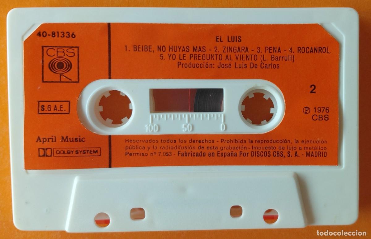 Casetes antiguos: EL LUIS M/T CBS 1976 - Foto 5