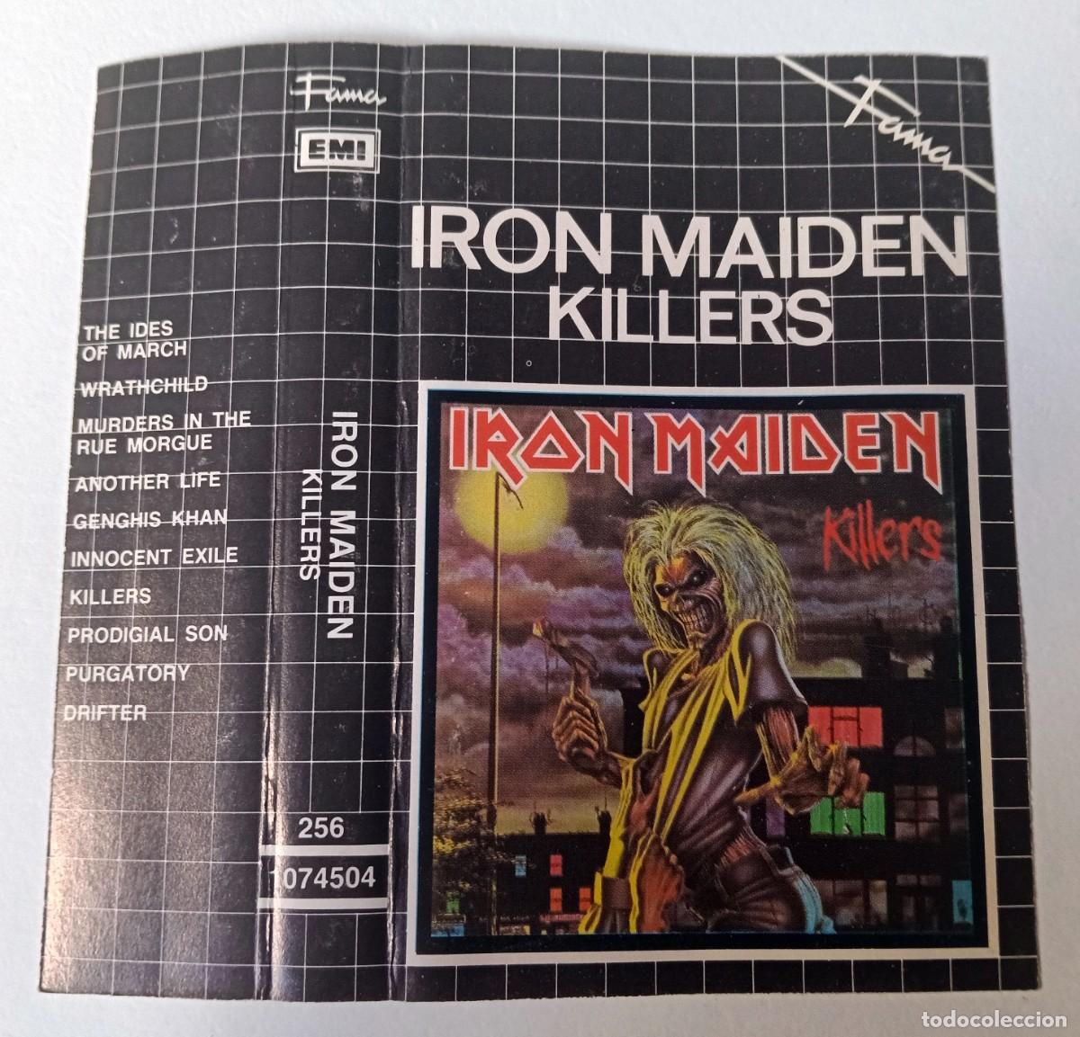 Casetes antiguos: CASSETTE IRON MAIDEN - KILLERS - Foto 5