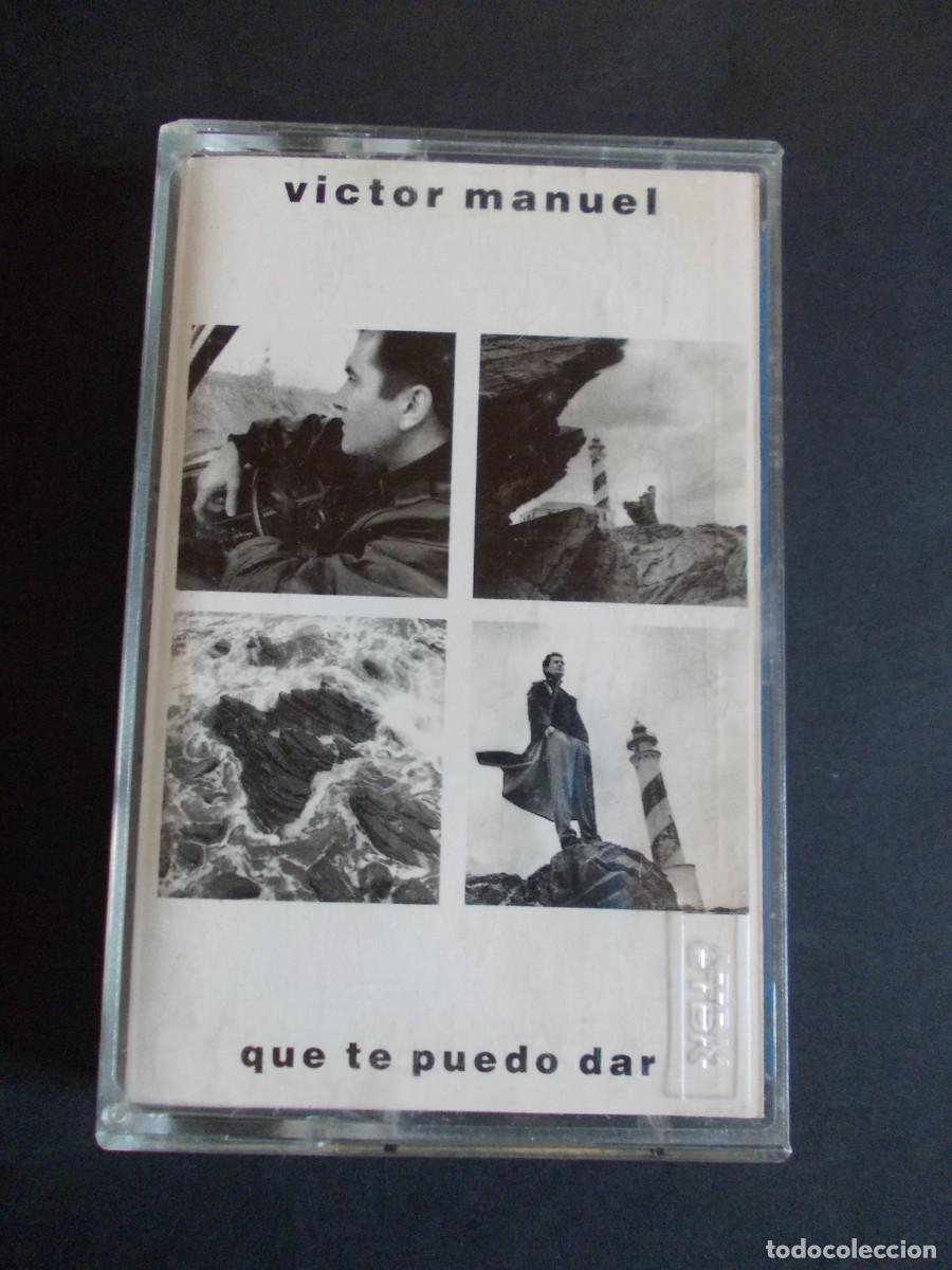 Casetes antiguos: Cassette V&iacute;ctor Manuel Que te puedo dar Ariola Eurodisc 1988 pop espa&ntilde;ol cantautor m&uacute;sica ochentera