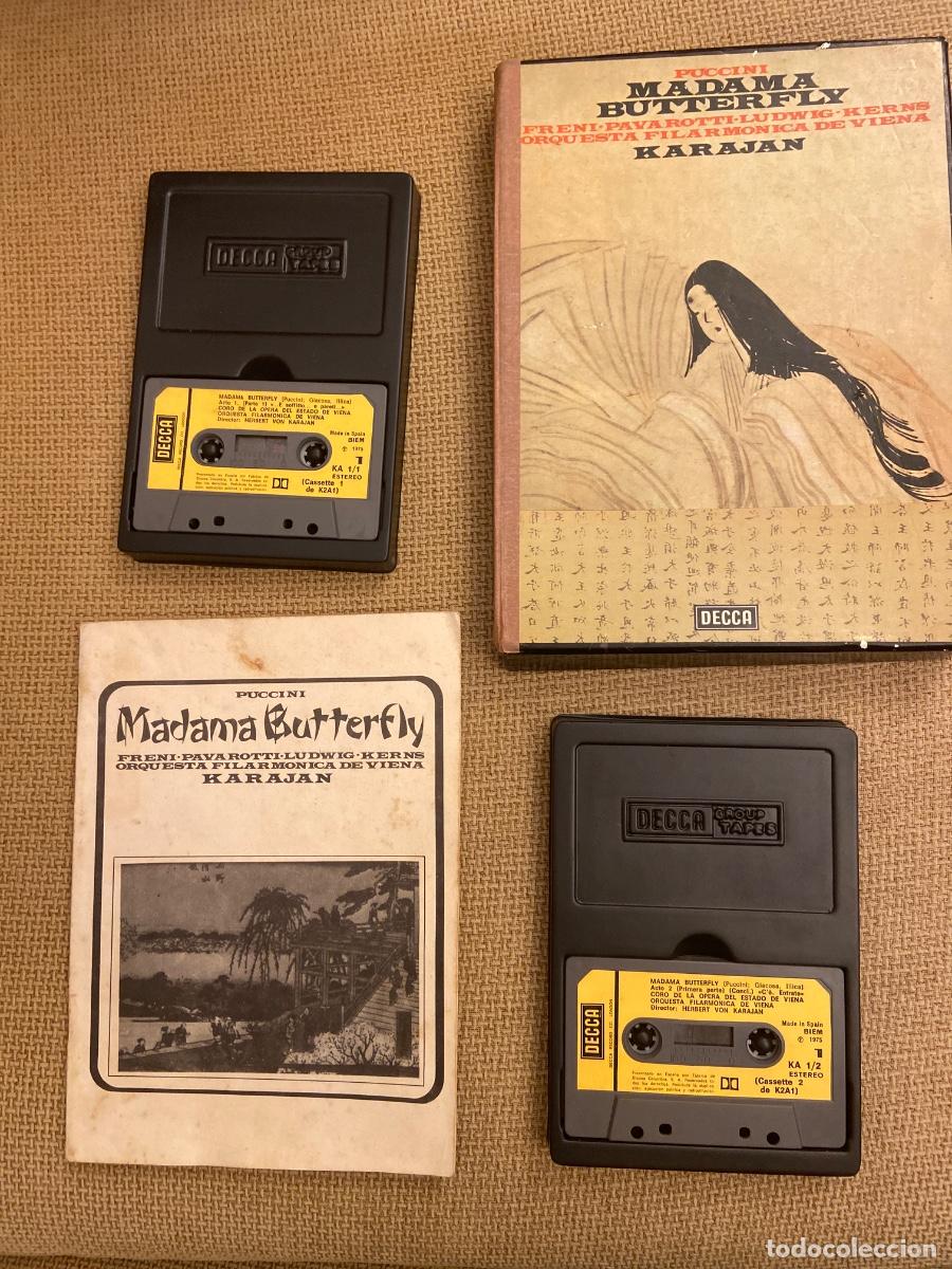 Casetes antiguos: Caja antigua casetes Decca Madama Butterfly Puccini