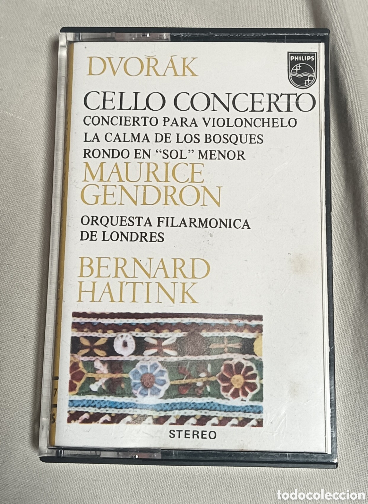 Casetes antiguos: Cassette Cello Concierto - Dvorak - Maurice Gendron - Bernard Haitink
