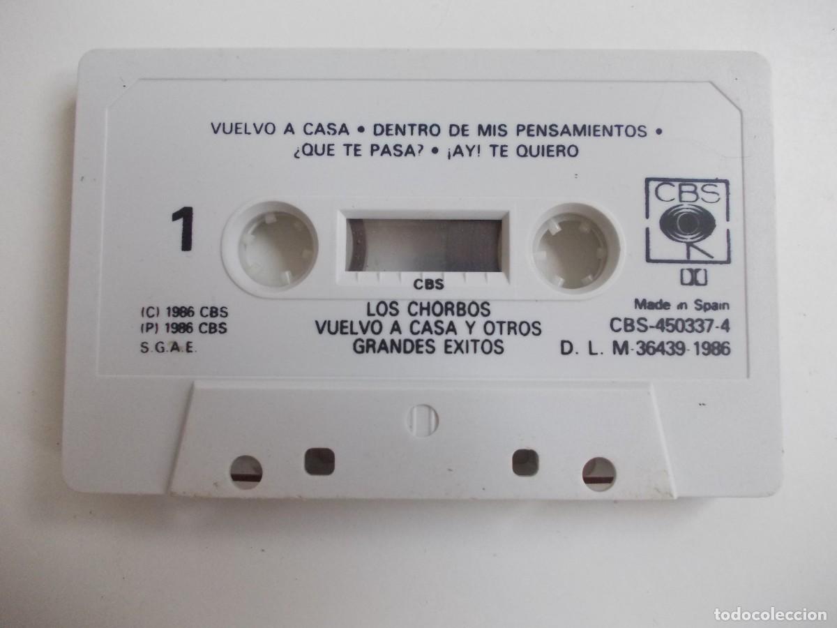 Cassetes antigas: Cassette Los Chorbos Vuelvo a casa y otros grandes &eacute;xitos CBS 1986 cinta original sin caja espa&ntilde;ola