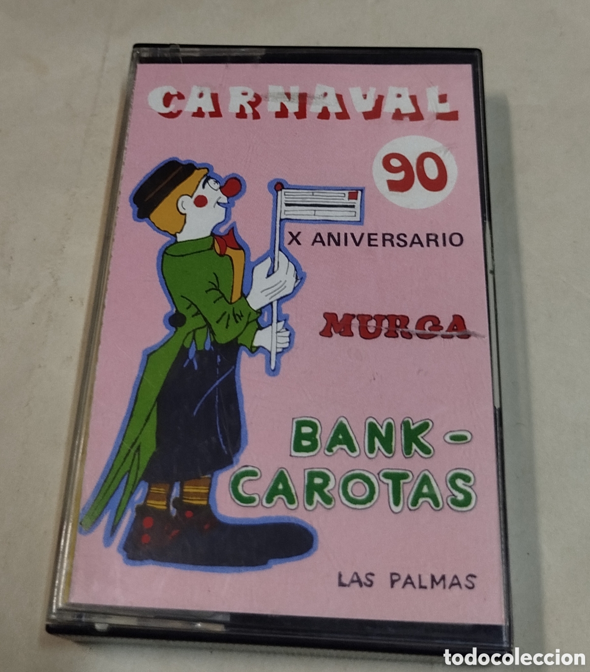 Casetes antiguos: Murga Bank-carotas. Carnaval 90. CASSETTE