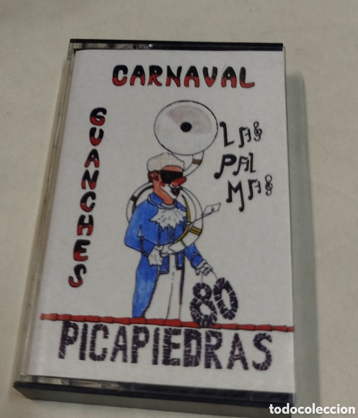 Casetes antiguos: Murga los guanches picapiedra. Carnaval 80. CASSETTE - Foto 1