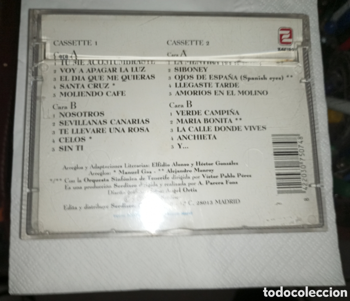 Casetes antiguos: Doble casete los sabande&ntilde;os bodas de plata 1991 - Foto 2