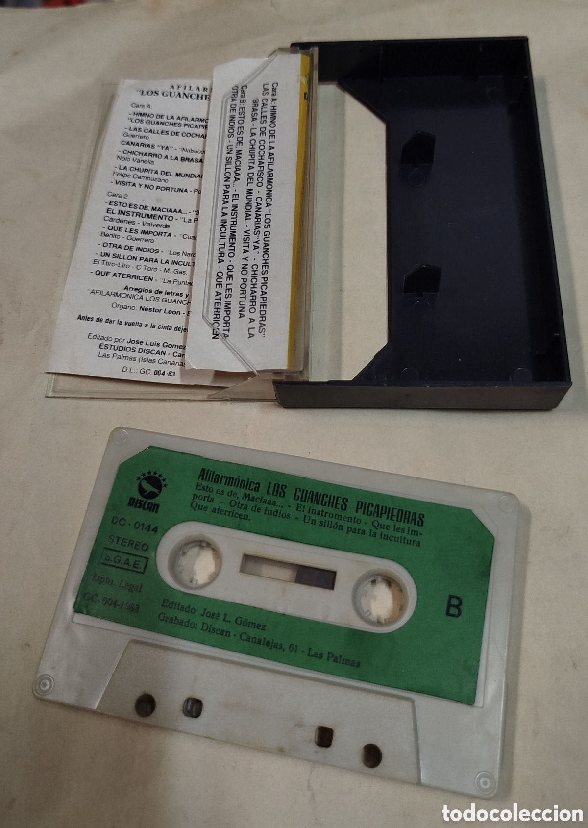 Casetes antiguos: Murga los guanches Picapiedra.carnaval 83. CASSETTE - Foto 2