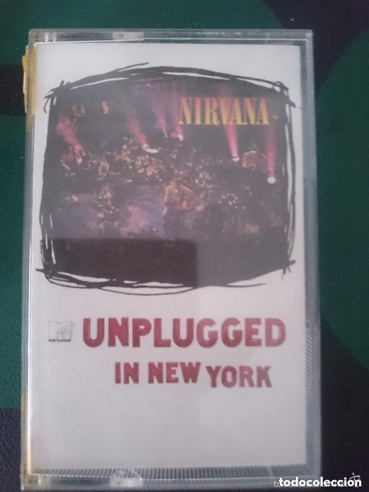 Cassetes antigas: casete-nirvana-unplugged in new york-MTV Unplugged in New York-album directo mtv-original a&ntilde;os 90