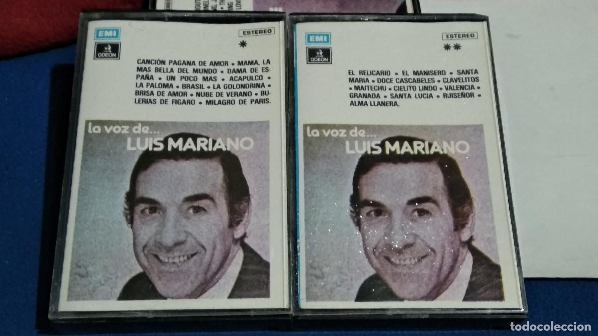 Cassetes antigas: CASETE 2 X CINTA CASSETTE ( La Voz De... LUIS MARIANO VOL 1 Y 2 ) 1977 EMI - CASETE CINTA CASSETTE