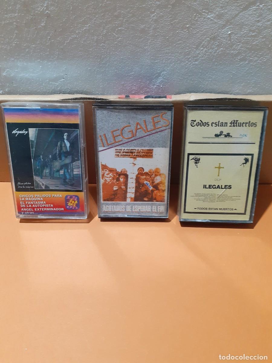 Cassetes antigas: Ilegales. Lote de tres casetes.