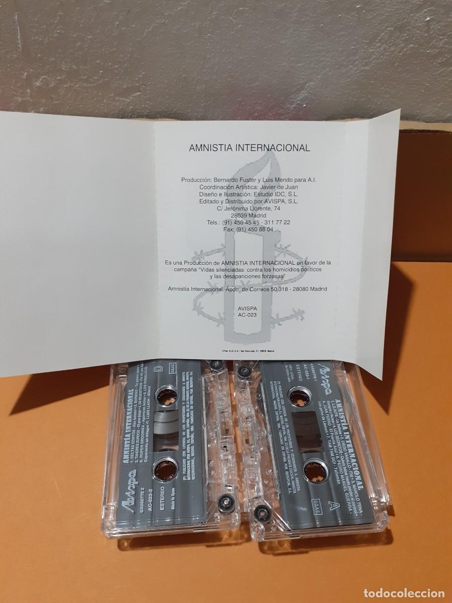 Casetes antiguos: Amnist&iacute;a internacional. Recopilatorio. - Foto 4