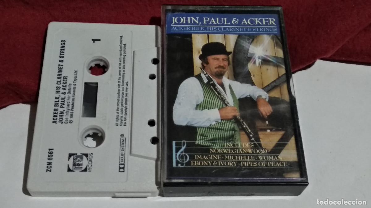 Cassetes antigas: Acker Bilk His Clarinet And Strings &lrm;&ndash; Acker Bilk Plays Lennon & McCartney -PRT1987 CASETE CASSETTE