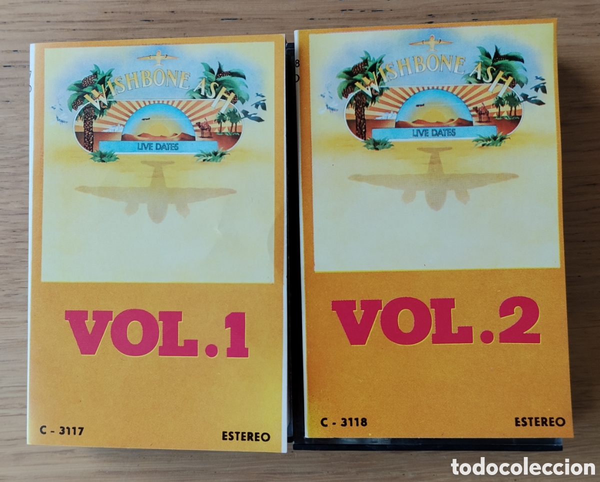 Alte Kassetten: WISHBONE ASH : &rdquo;LIVE DATES VOL.1 Y 2&rdquo; DOBLE CASETE 1974 - ROCK
