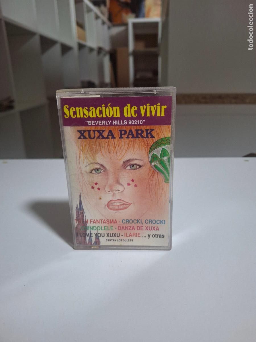 Cassetes antigas: Cinta cassette. Sensaci&oacute;n de Vivir, Xuxa Park, cantan Los Dulces.