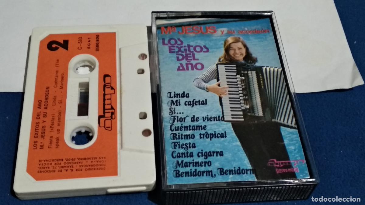 Cassetes antigas: M&ordf; Jes&uacute;s y su acorde&oacute;n. Los &eacute;xitos del a&ntilde;o. Casete CINTA CASSETTE - 1977 OLYMPO