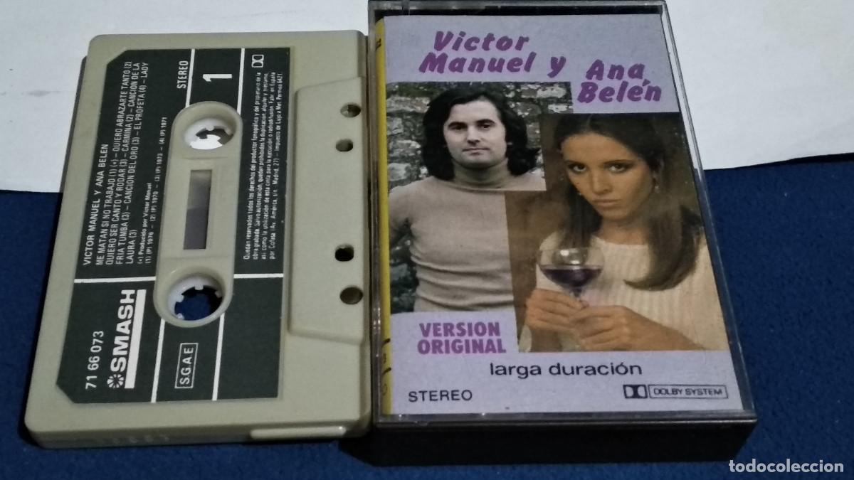 Cassetes antigas: VICTOR MANUEL Y ANA BEL&Eacute;N - LARGA DURACI&Oacute;N - 1982 SMASH CASETE CINTA CASSETTE