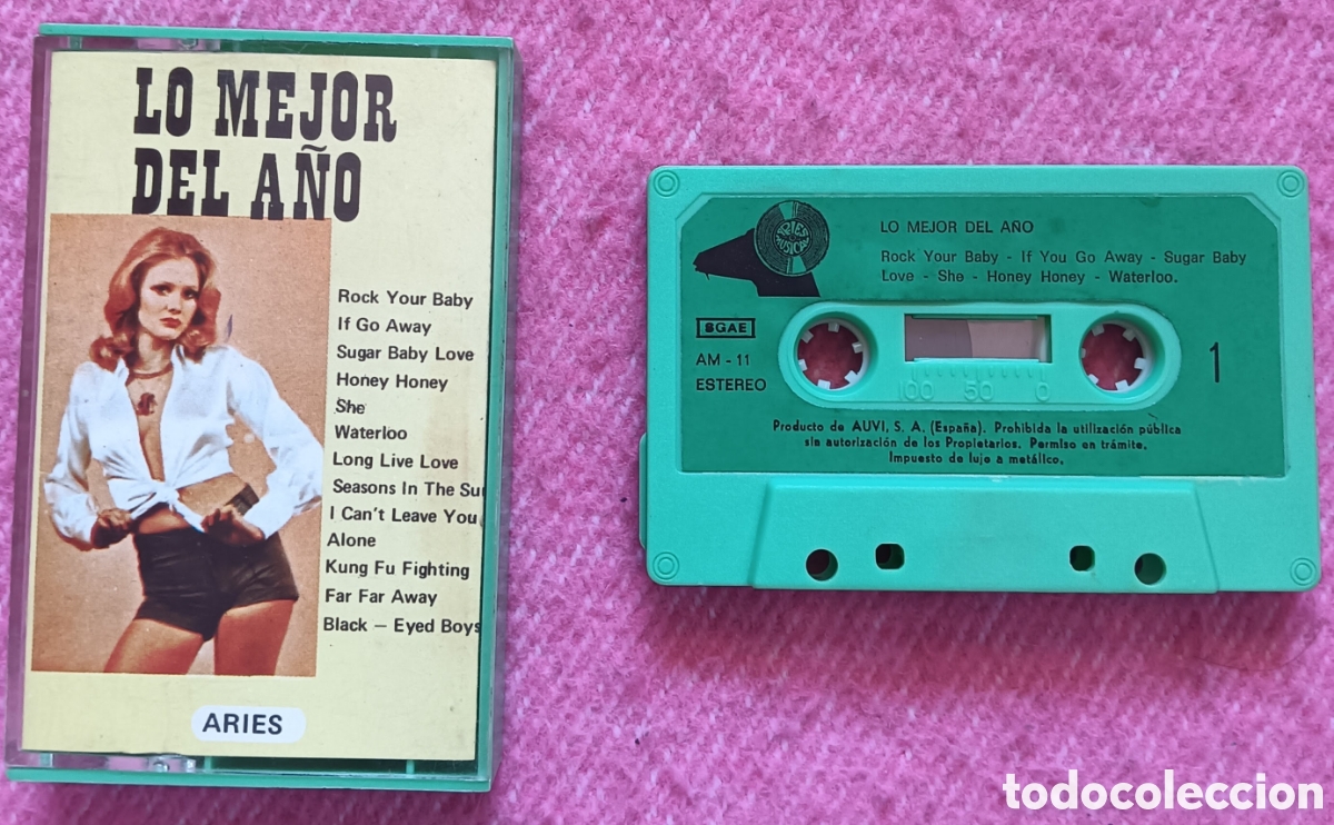 Old Cassettes: Cassette LO MEJOR DEL A&Ntilde;O - ABBA / C Douglas / R Finch - AM/11 - SEXY Cover (NM/NM)