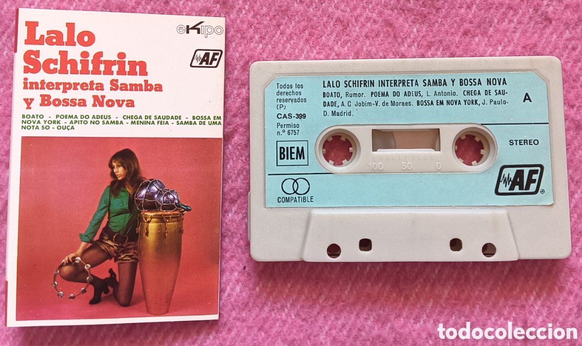 Alte Kassetten: Cassette LALO SCHIFRIN - Interpreta Samba y Bossa Nova - CAS-399 (NM/NM)