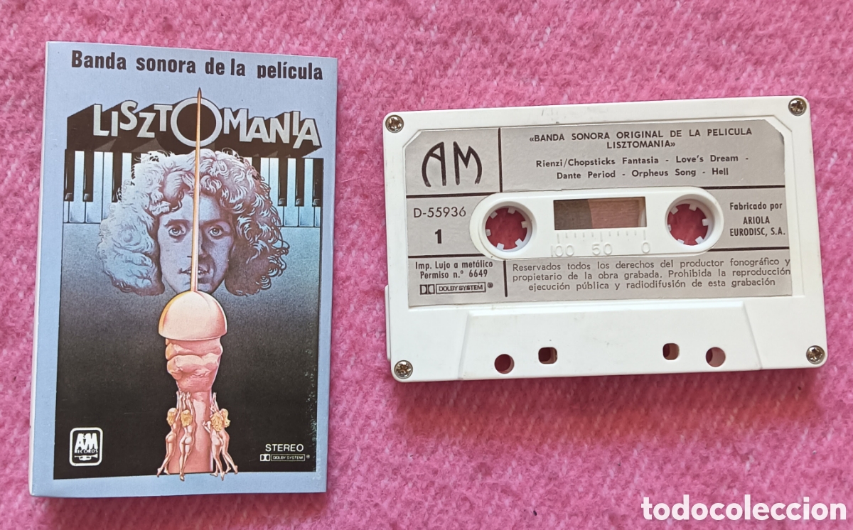 Cassettes Anciennes: Cassette LISZTOMANIA - Roger Daltrey - BANDA SONORA - 55.936 (NM/NM)