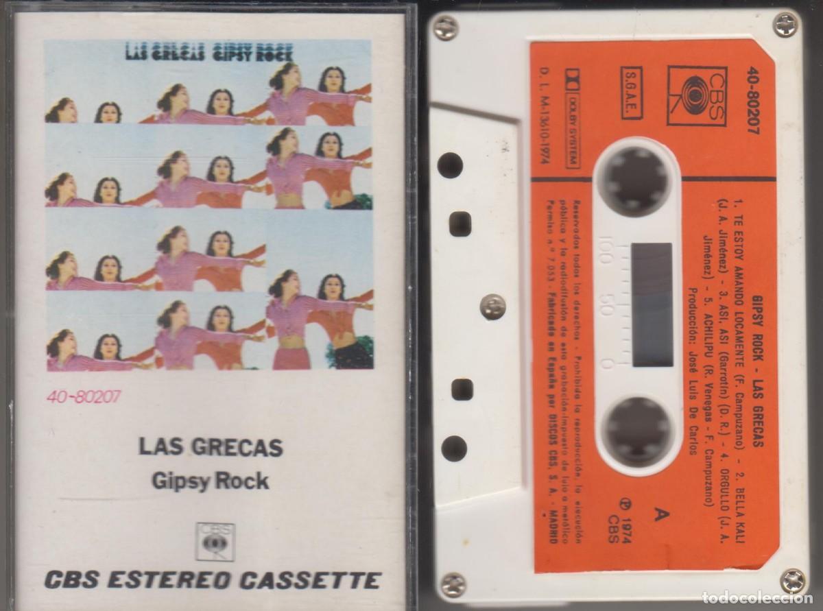 Casetes antiguos: Las Grecas cassette Gipsy Rock 1974 CBS Spain