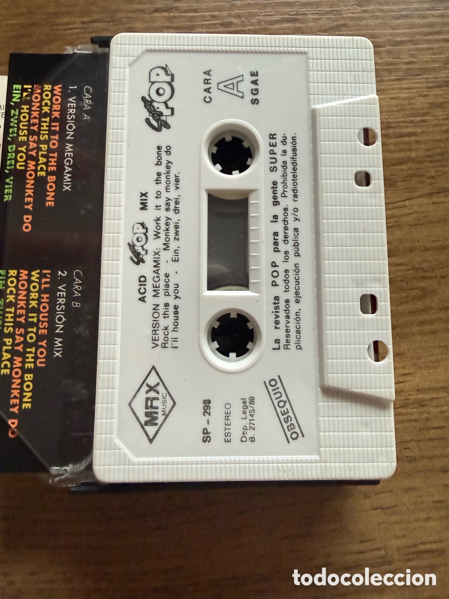Casetes antiguos: Cassete de s&uacute;per pop acid mix - Foto 6