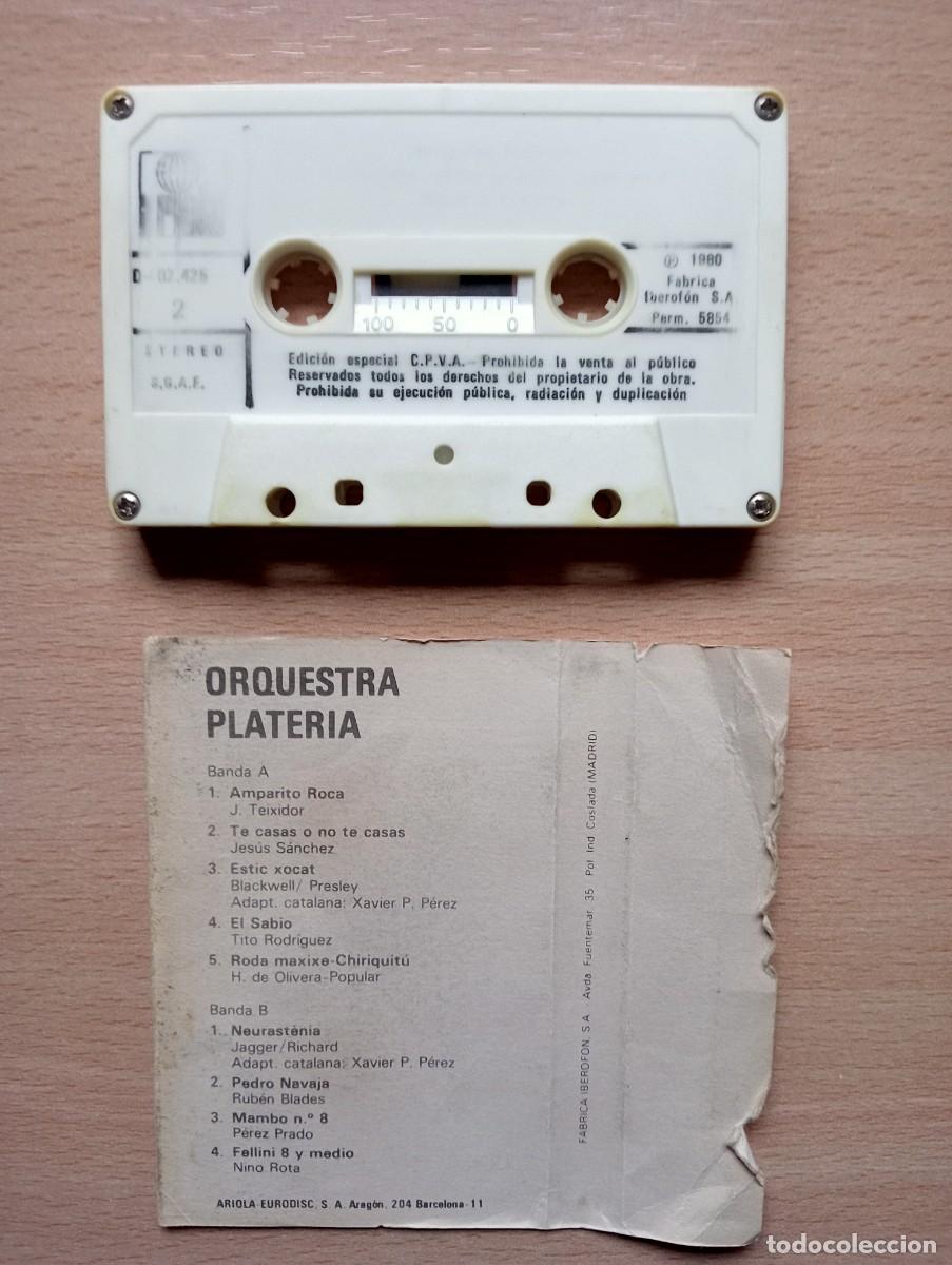 Casetes antiguos: Casete ORQUESTRA PLATER&Iacute;A - Foto 2