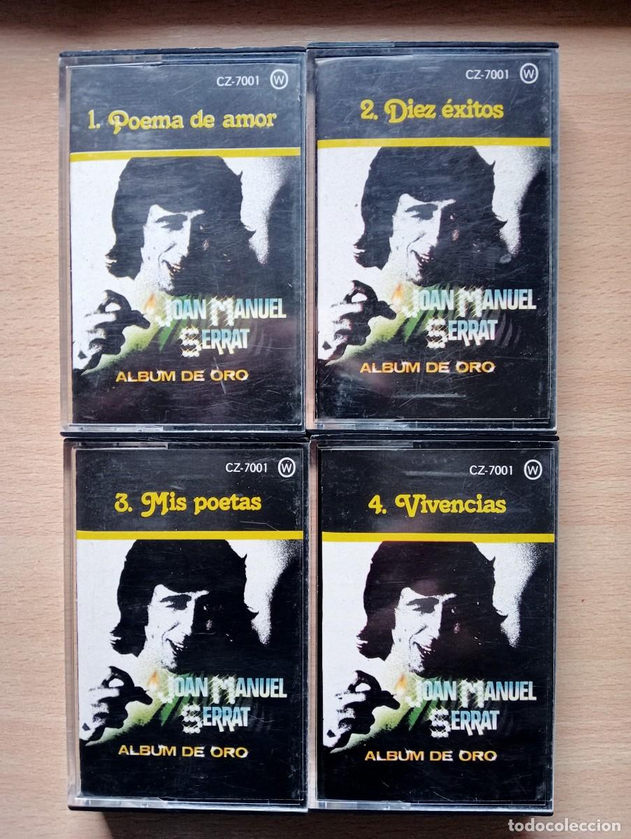Casetes antiguos: 4 Casetes JOAN MANUEL SERRAT &rdquo;&Aacute;lbum de Oro&rdquo;