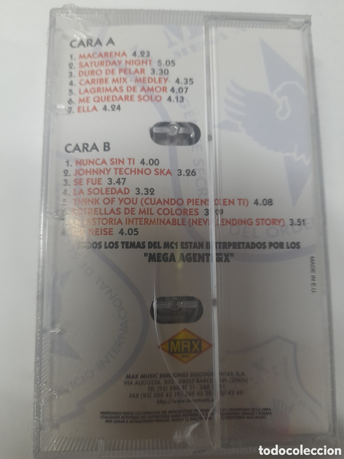 Casetes antiguos: MEGA AGENTES X. Objetivo MACARENA. - Foto 2