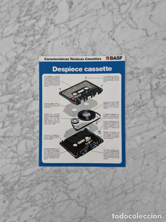 Casetes antiguos: FOLLETO CINTAS CASSETTE BASF SUPER S&Oacute;NICAS - CARACTERISTICAS TECNICAS - 1981
