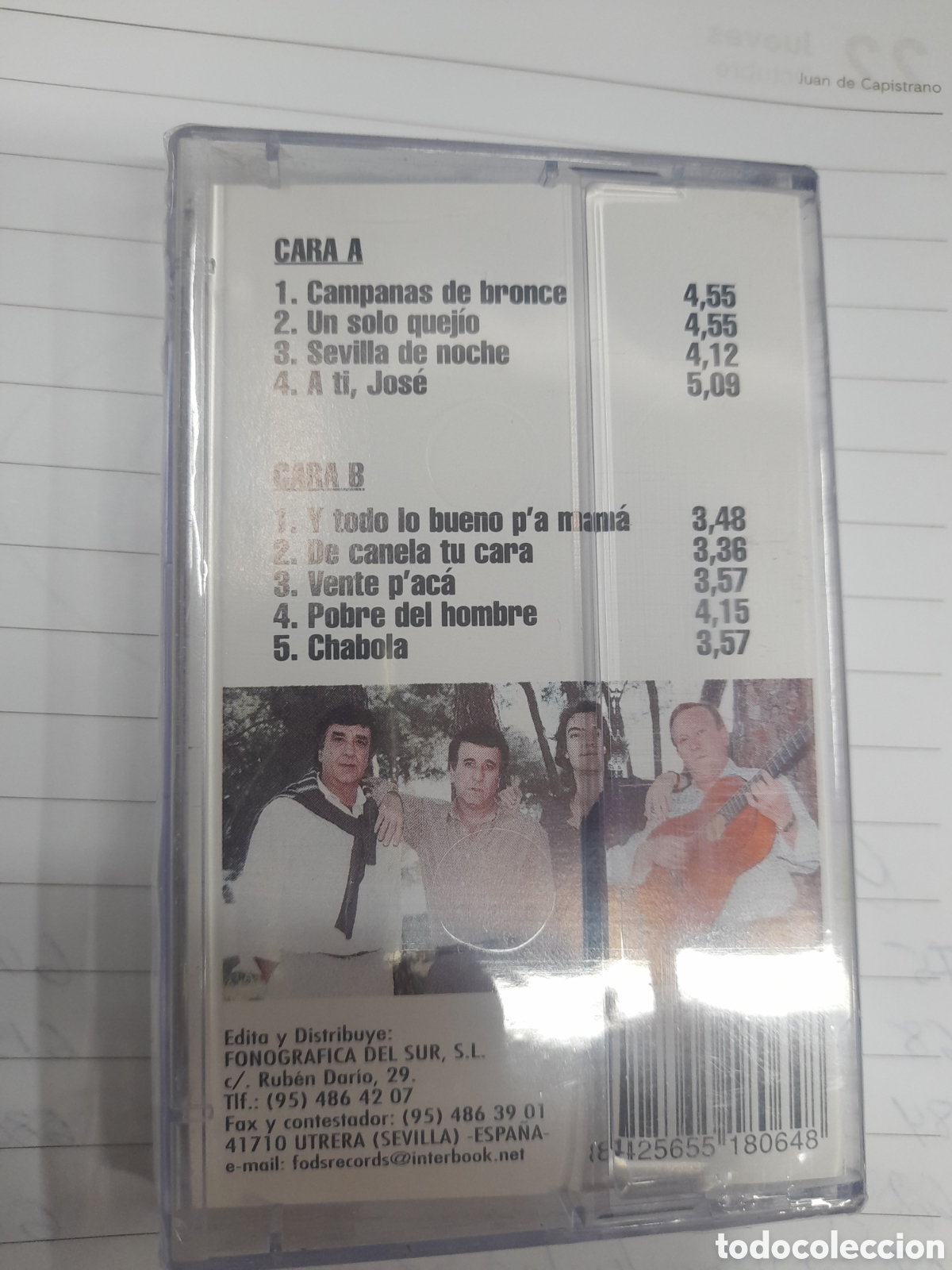 Casetes antiguos: MARISME&Ntilde;OS. Un solo quejio - Foto 2