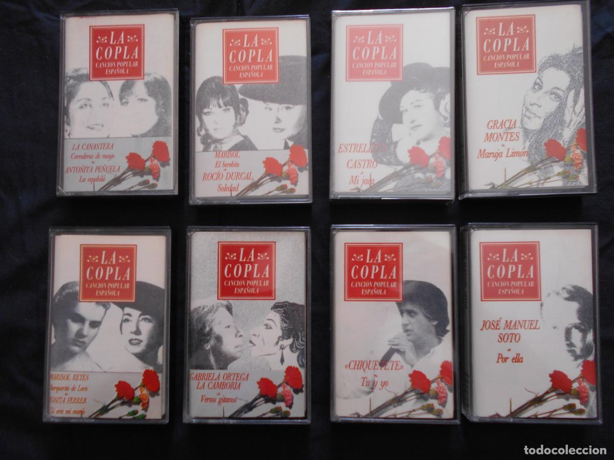 Casetes antiguos: LOTE DE 8 CASETES LA COPLA, CANCION POPULAR ESPA&Ntilde;OLA, LOS DE LA FOTO