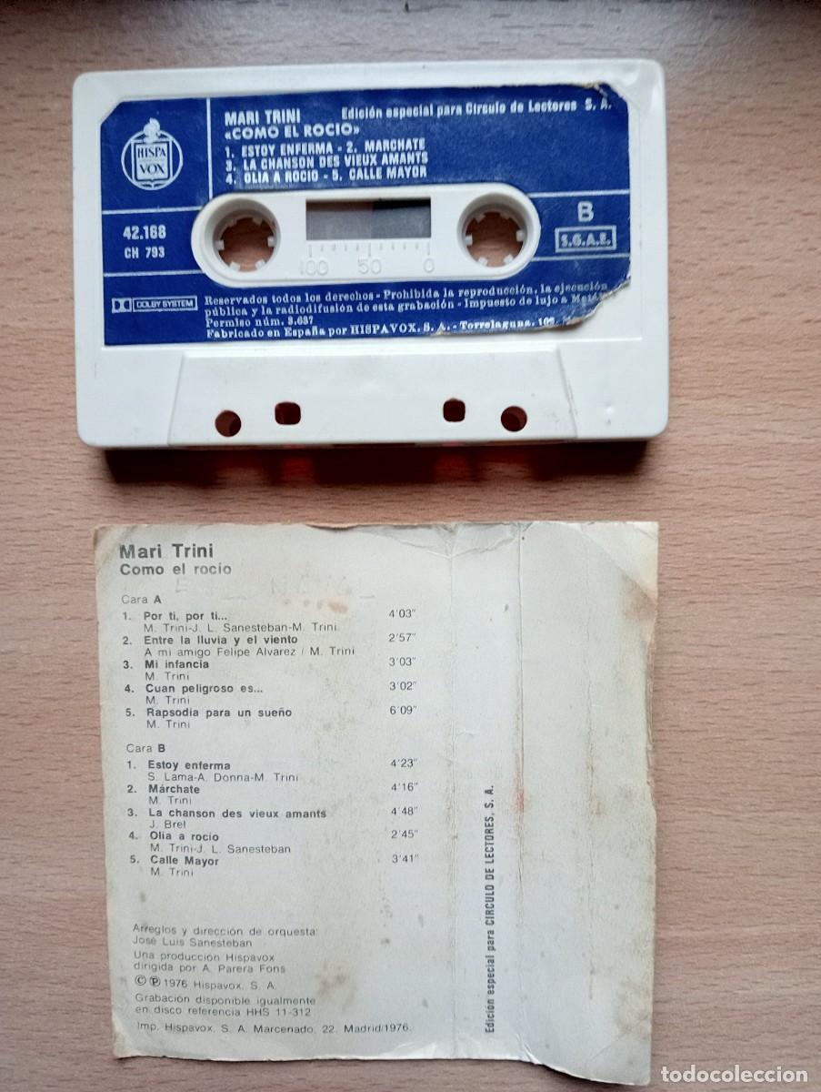 Casetes antiguos: Casete MARI TRINI &rdquo;Como el roc&iacute;o&rdquo; - Foto 2
