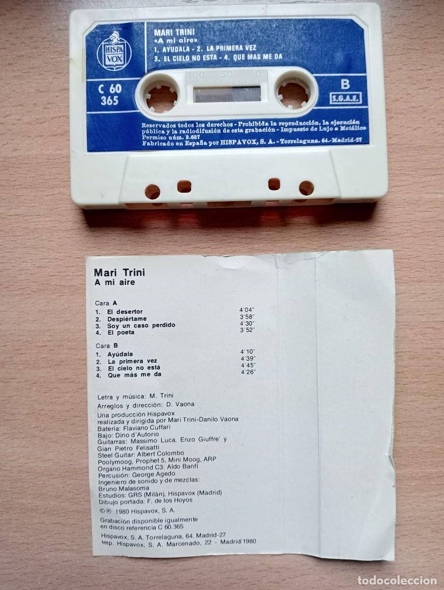 Casetes antiguos: Casete MARI TRINI &rdquo;A m&iacute; aire&rdquo; - Foto 2