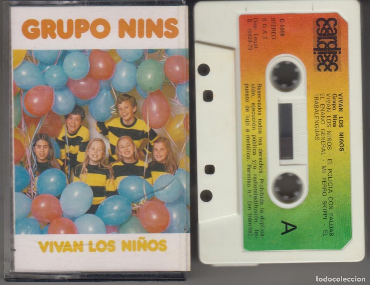 Casetes antiguos: Grupo Nins cassette Vivan los ni&ntilde;os 1979