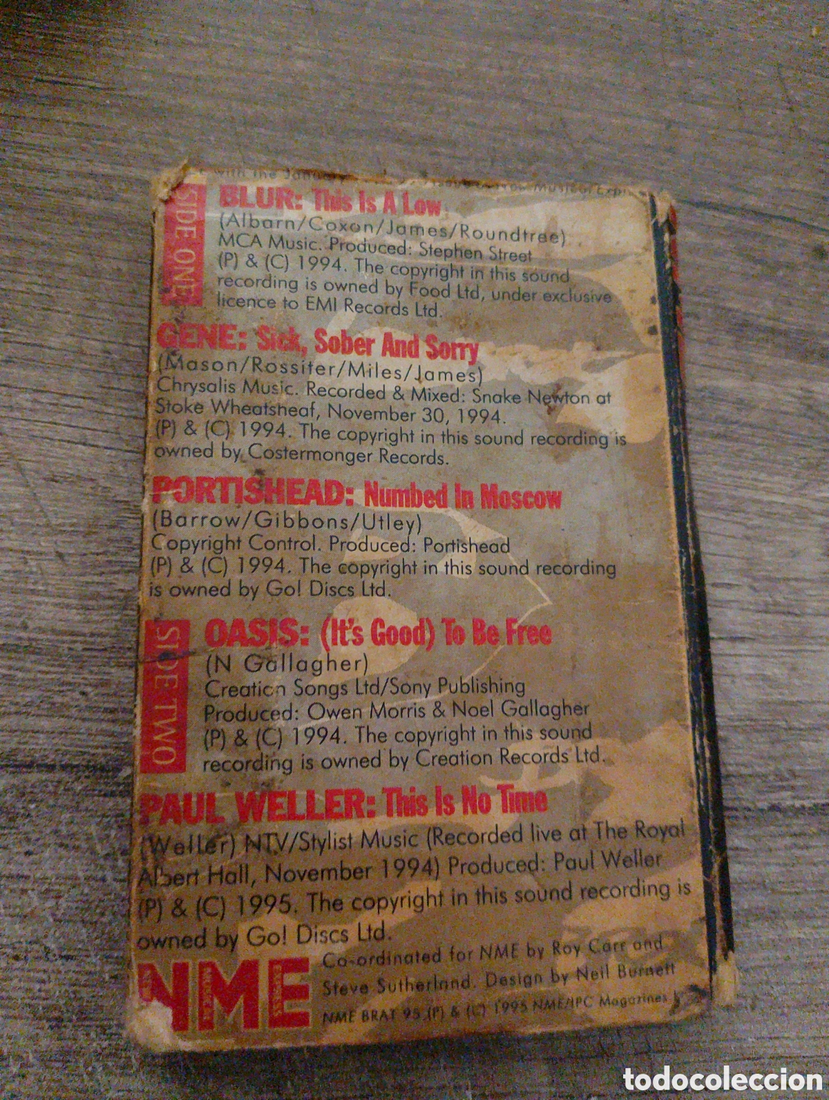 Casetes antiguos: casete music. NME Brac pack 95 - Foto 2