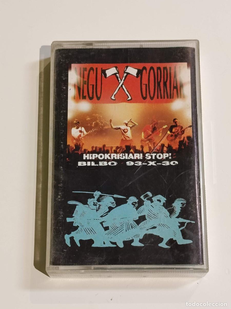Casetes antiguos: Cassette NEGU GORRIAK Hipokrisiari stop ! BILBO 93-X-30