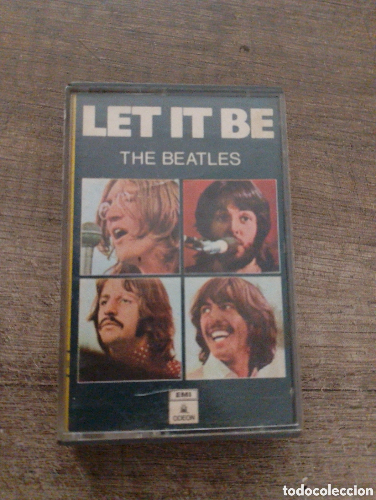 Casetes antiguos: Casete music. The Beatles. Let it be 1970