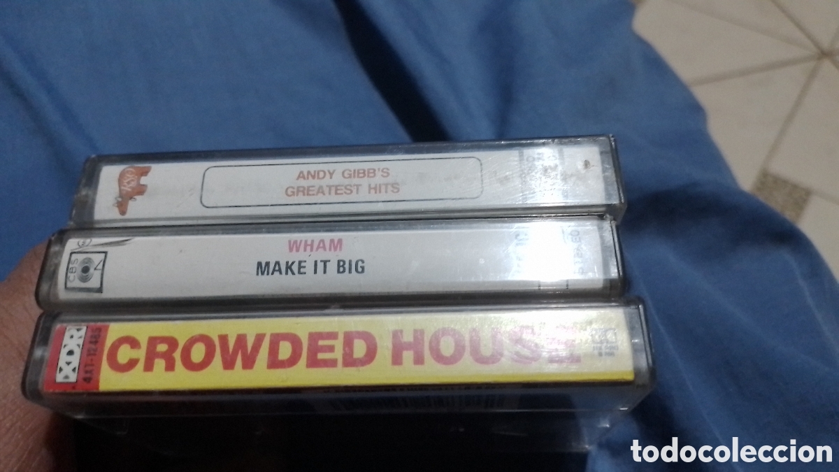 Casetes antiguos: Cassette Andy Gibb. Wham y Croeded House - Foto 3