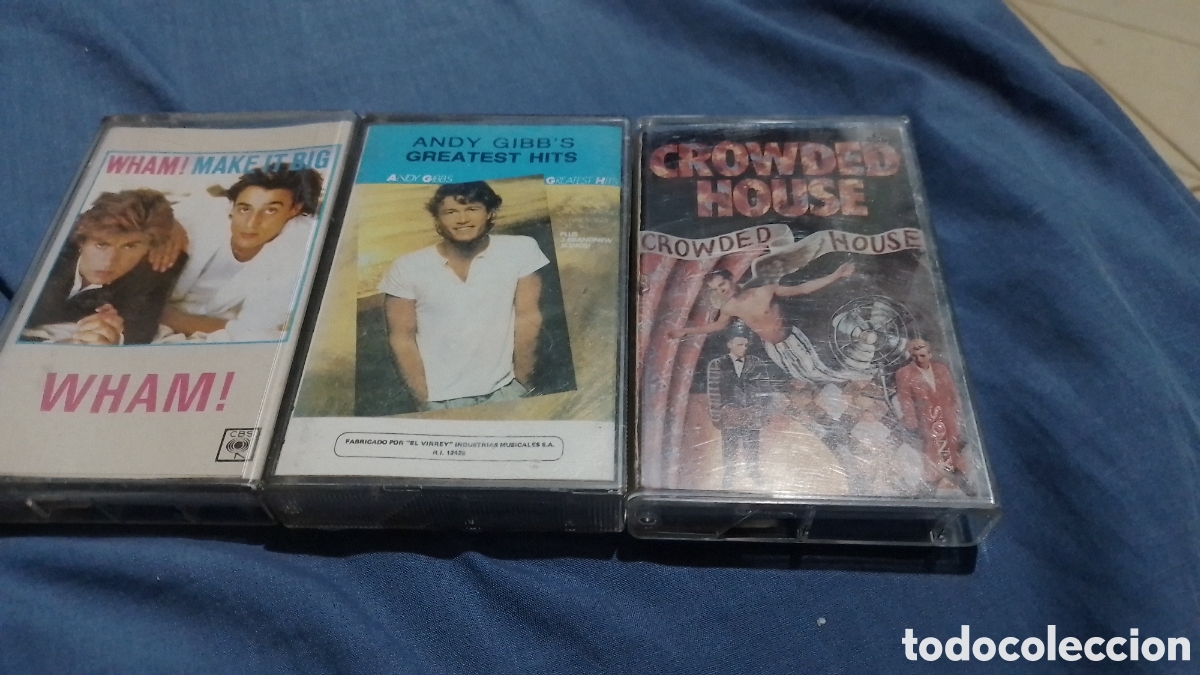 Casetes antiguos: Cassette Andy Gibb. Wham y Croeded House - Foto 1