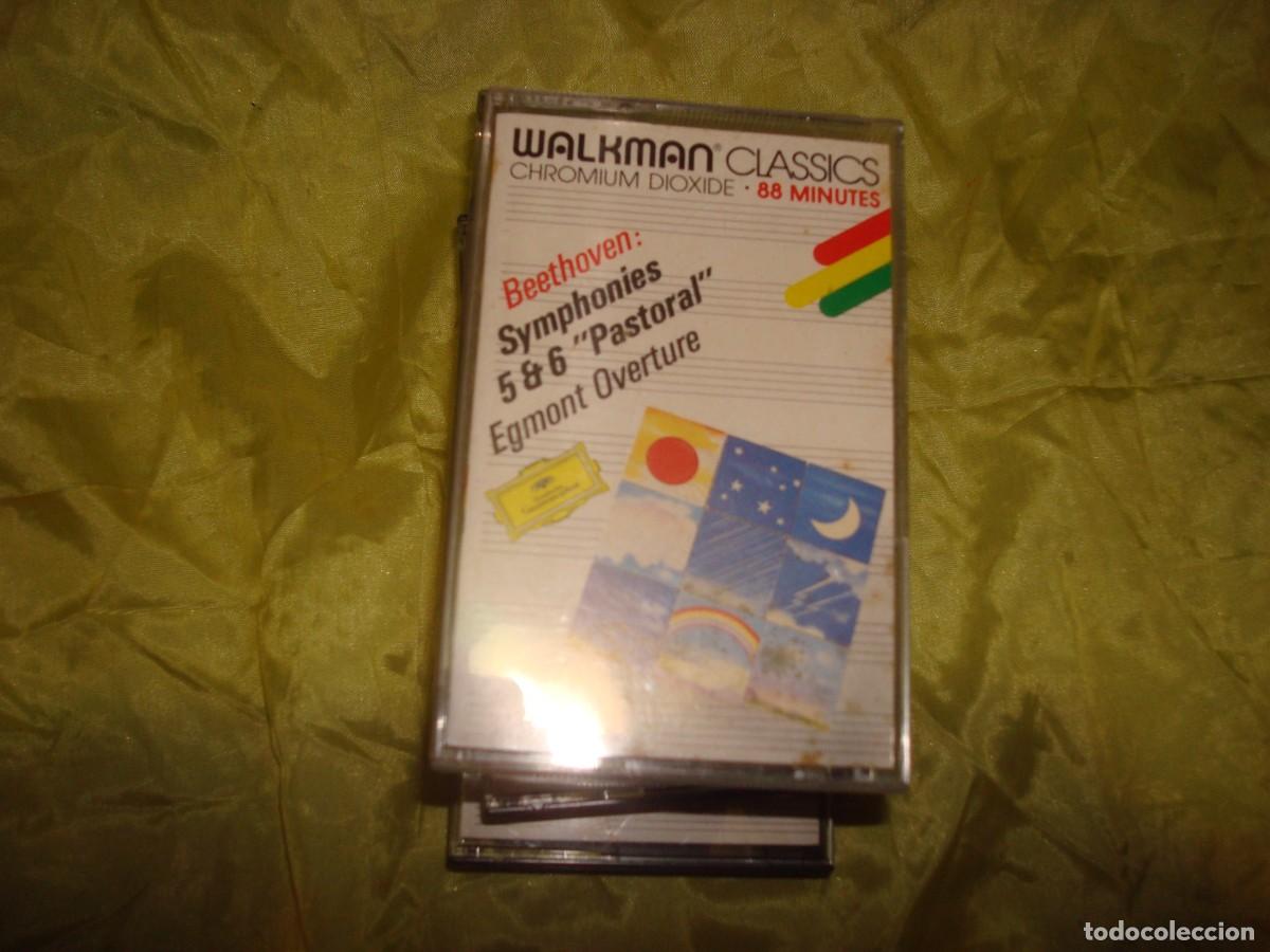 Casetes antiguos: BEETHOVEN SYMPHONIES: PASTORAL, EGMONT. WALKMAN. DEUTSCHE GRAMMOPHON. CHROMIUM DIOXIDE. CASETE(#)