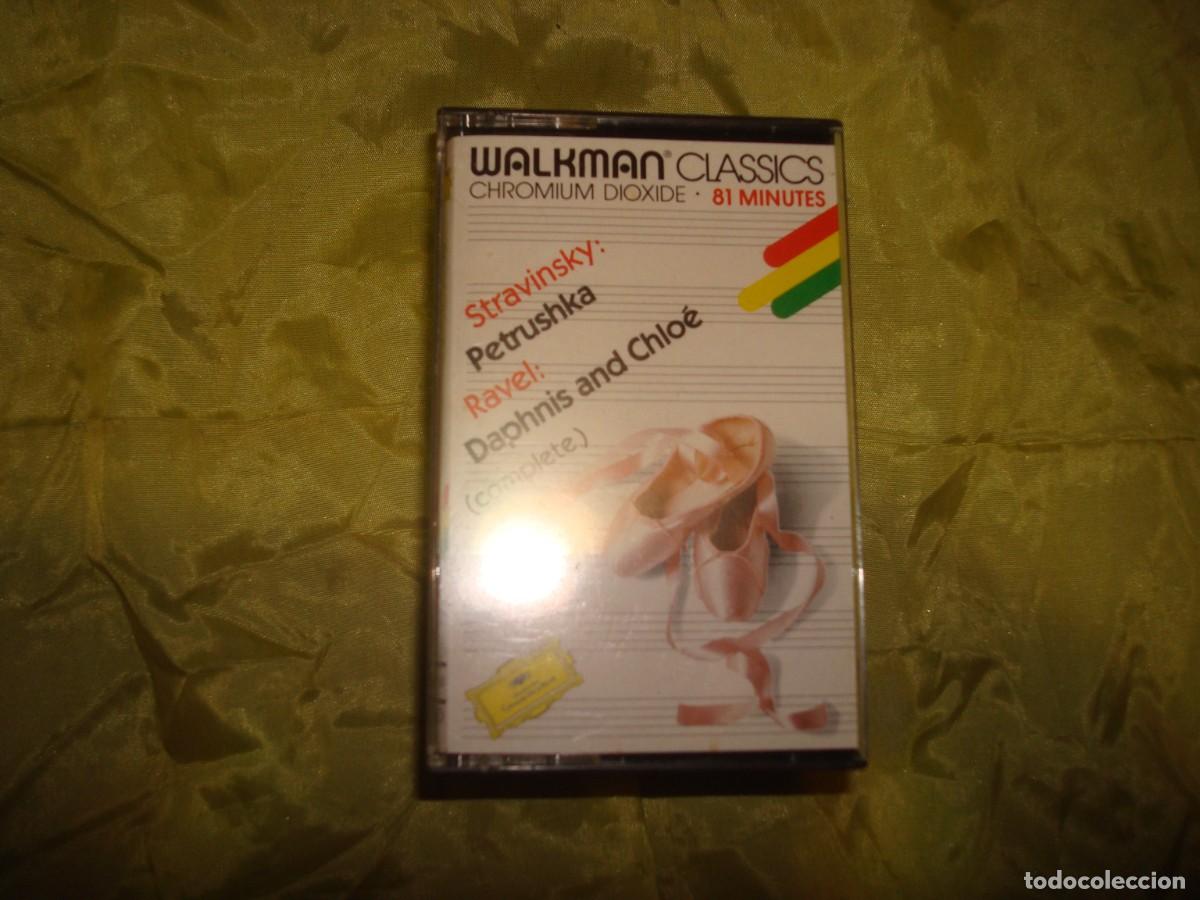 Casetes antiguos: STRAVINSKY / RAVEL. WALKMAN. DEUTSCHE GRAMMOPHON. CHROMIUM DIOXIDE. CASETE(#)