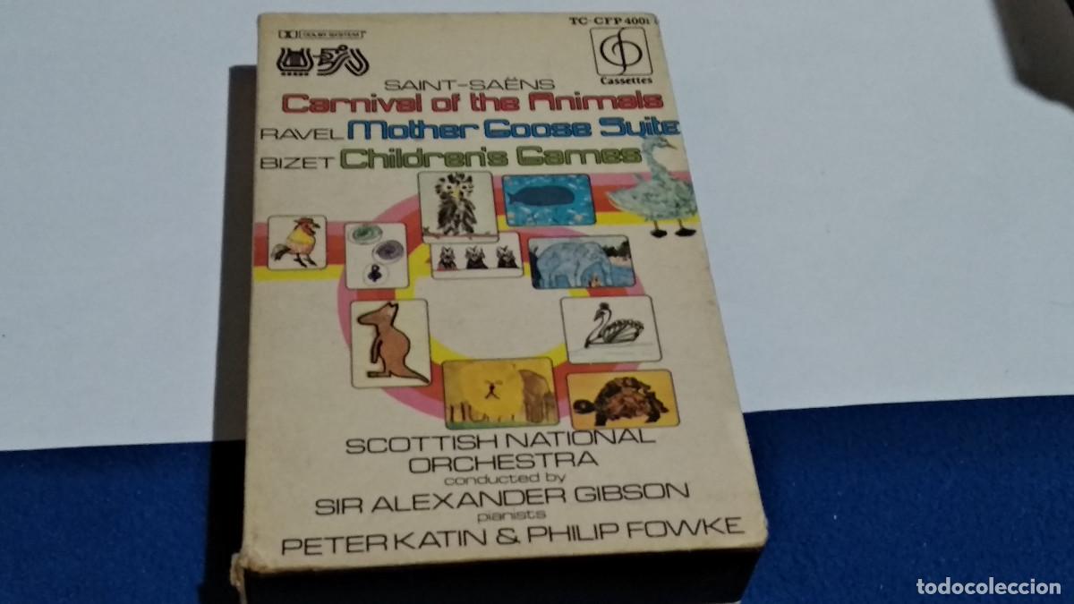 Casetes antiguos: Saint-Sa&euml;ns, Ravel, Bizet - Scottish National Orchestra, Alexander Gibson 1975 CASETE CINTA CASSETTE