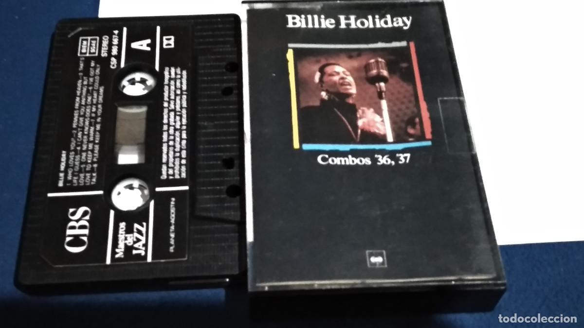 Casetes antiguos: BILLIE HOLIDAY / COMBOS 36, 37. MAESTROS DEL JAZZ 1989 CASETE CINTA CASSETTE