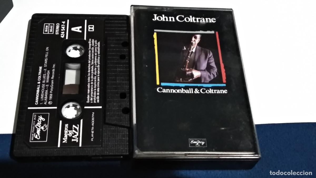 Casetes antiguos: JOHN COLTRANE / CANNONBALL & COLTRANE. MAESTROS DEL JAZZ 1989 CASETE CINTA CASSETTE