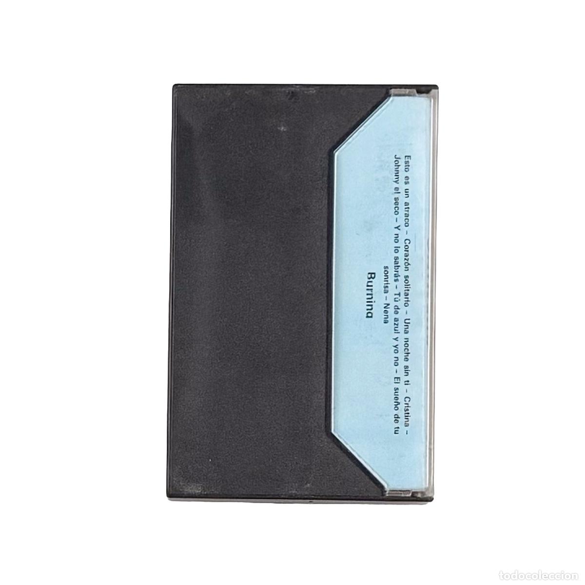 Casetes antiguos: CASSETTE. Burning. Noches De Rock & Roll (VG+/VG+) - Foto 2
